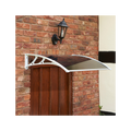 1m Tinted Door Canopy - White